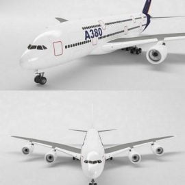 Airbus A380 3D Model Free Download