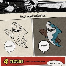 Comics Grunge Halftone Procreate Brushes Free Download