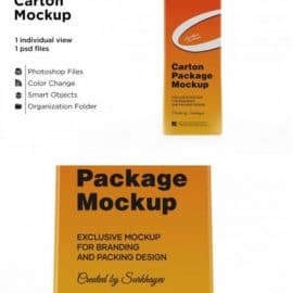 CreativeMarket Carton Package With Plastic Cap 5558121 Free Download