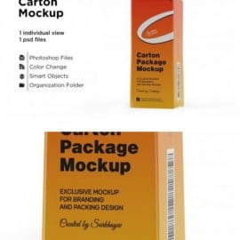 CreativeMarket Carton Package With Plastic Cap 5558122 Free Download