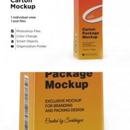 CreativeMarket Carton Package With Plastic Cap 5558124 Free Download