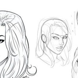How to Draw a Comic Book Style Face on an Angle