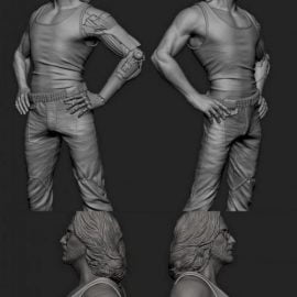 Johnny Silverhand 3D print model Free Download