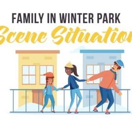 Videohive Family in winter park Scene Situation 29246930 Free Download