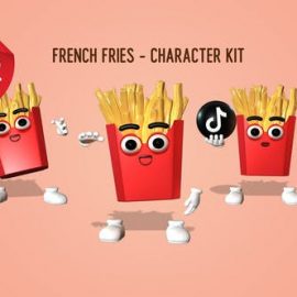 Videohive French Fries Character Kit Free Download
