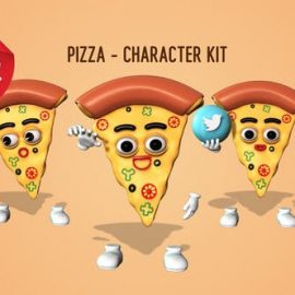 Videohive Pizza Character Kit Free Download