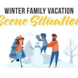Videohive Winter family vacation Scene Situation 29247051 Free Download
