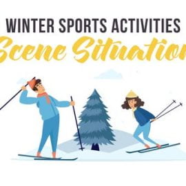 Videohive Winter sports activities Scene Situation 29247091 Free Download