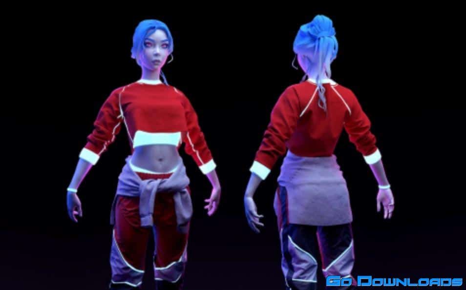 FlippedNormals – Streetwear outfit in Marvelous Designer