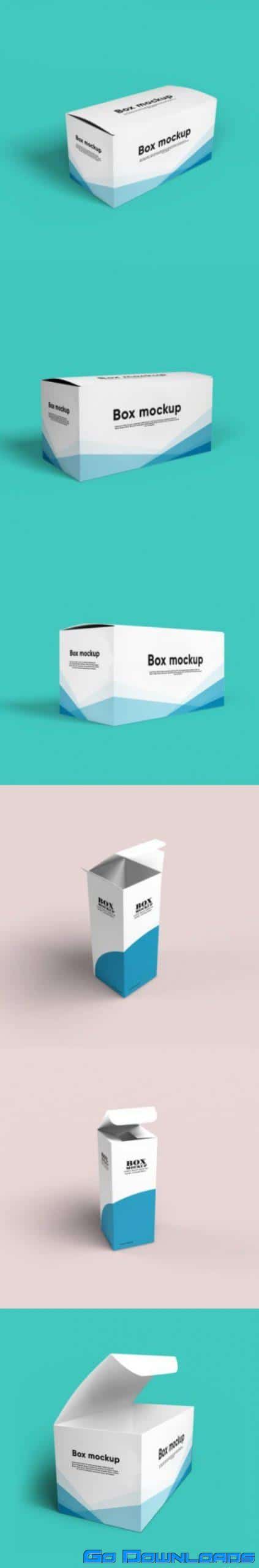 Package box mockup