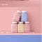 Small and Medium square pill supplement bottle mockup