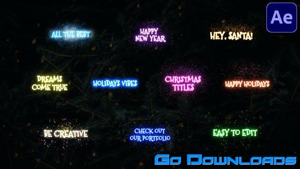 Videohive Christmas Magic Titles After Effects 29724252 Free Download