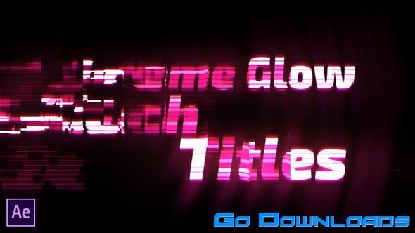 Videohive Extreme Glow Glitch Titles 28494040 Free Download