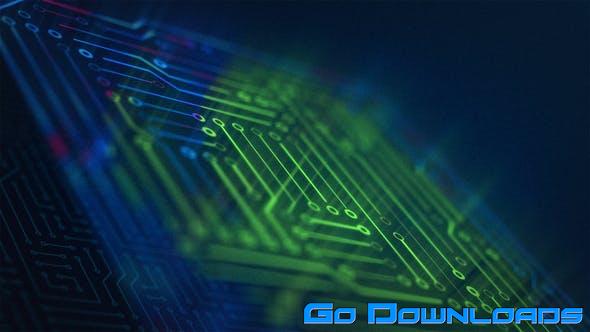 Videohive Fast Tech Chip Logo Opener Intro 29787054 Free Download
