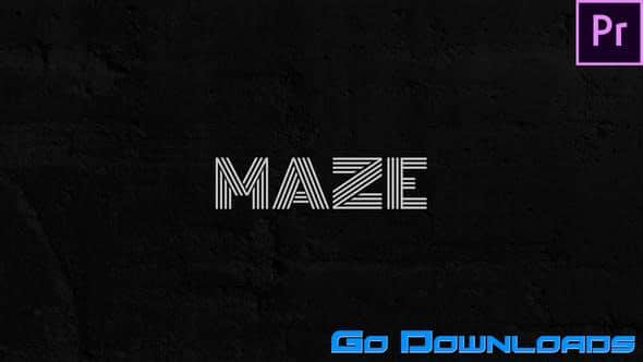 Videohive Maze Animated Typeface For Premiere 29599001 Free Download