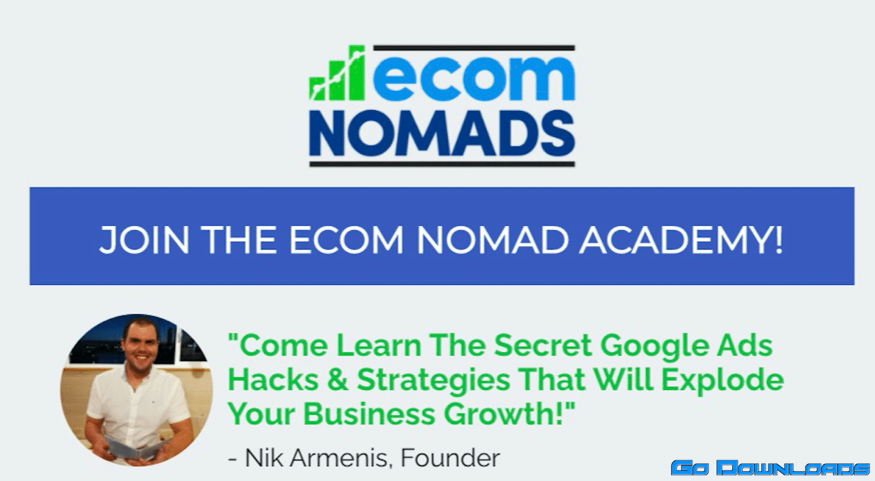 Nik Armenis Ecom Nomads The Google Ads Playbook Free Download