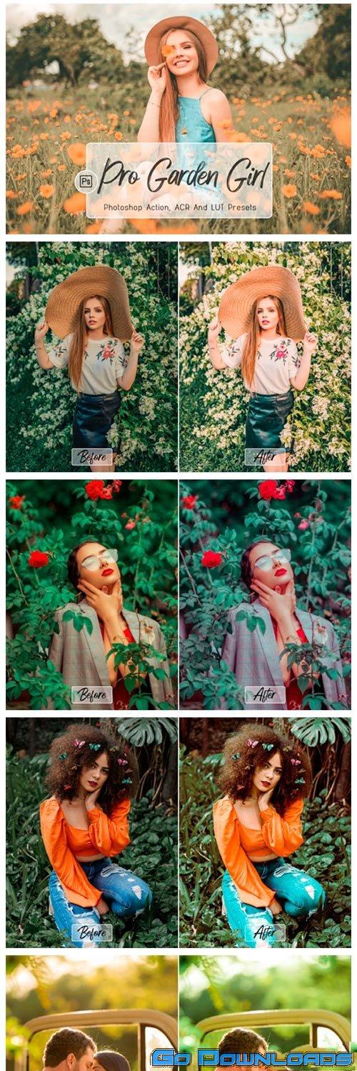 10 Pro Garden Girl Photoshop Actions 8754487 Free Download