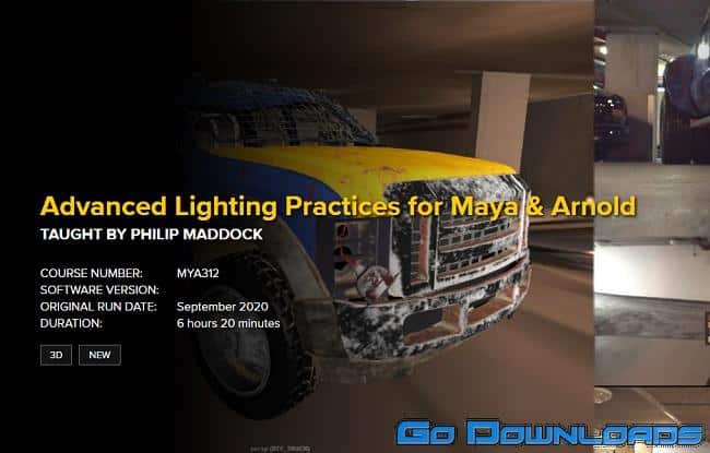 FXPHD MYA312 Advanced Lighting Practices for Maya & Arnold Free Download