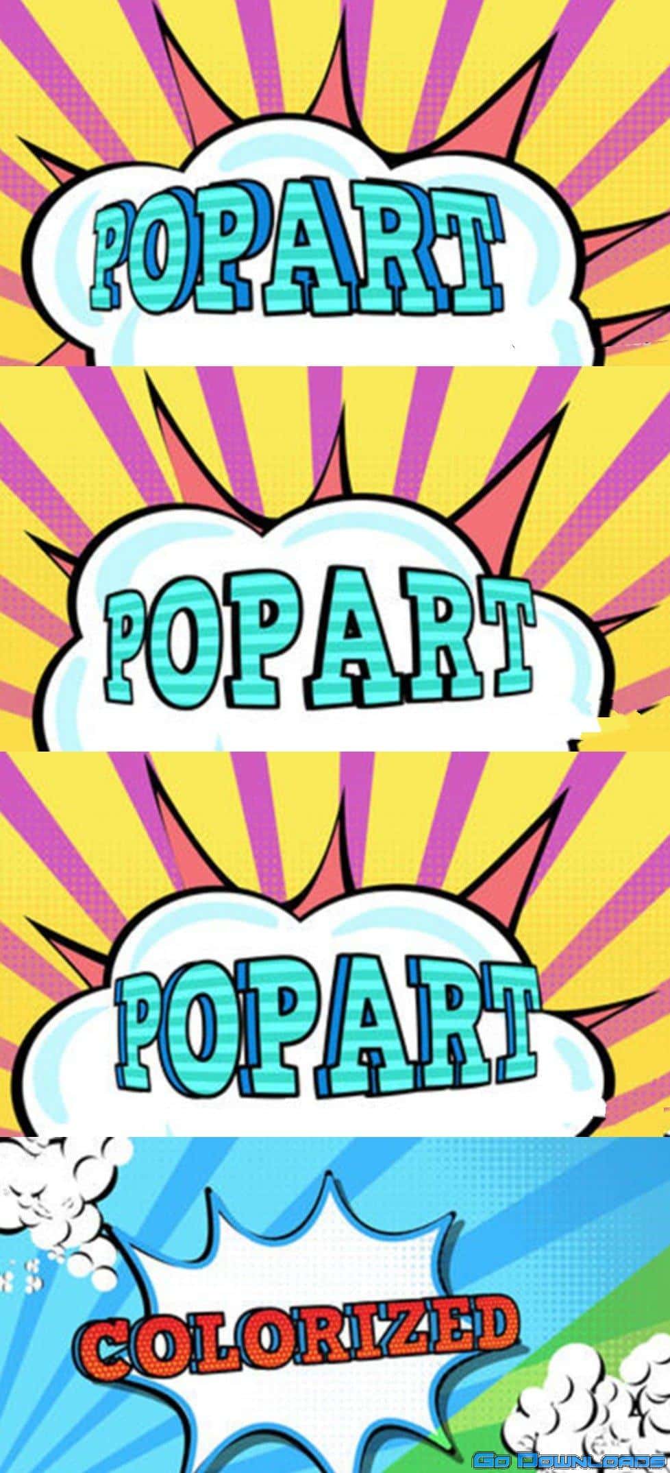 MotionElements Pop Art Style Posters 16284167 Free Download