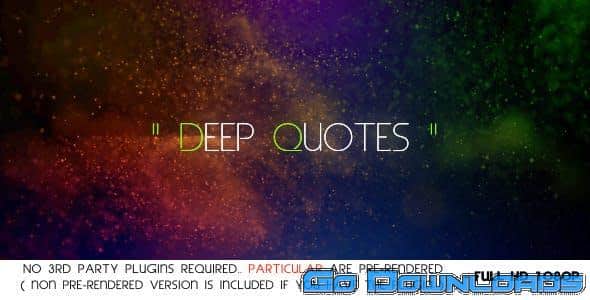 Videohive Deep Quotes 4374059 Free Download