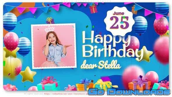 Videohive Happy Birthday Stella! 31882929 Free Download