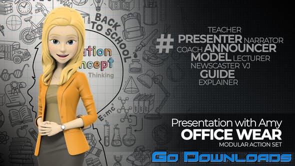 Videohive Presentation With Amy Office Wear Free Download
