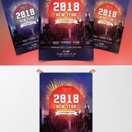 CM 2018 NEW YEAR Flyer Template 2040277 Free Download