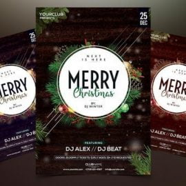 CM Merry Christmas 2018 PSD Flyer 2022441 Free Download
