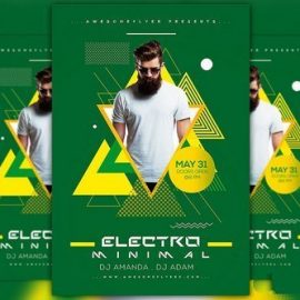 CM Minimal Electro Flyer Template 2040498 Free Download