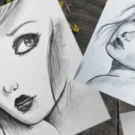 How to draw girl’s face I Hand Holding Sketches I Pencil Sketches I Different expressions I Drawing