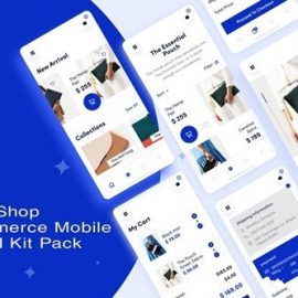 Bags Shop Ecommerce App Mobile App UI Kit Pack Free Download