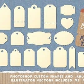 Gift Tag and Price Label Shapes Free Download