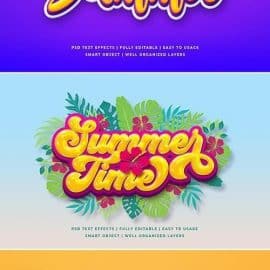 GraphicRiver Hello Summer Day 3d Text Style Effect 27668919 Free Download