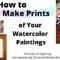 How to Make Prints of Your Watercolor Paintings Free Download