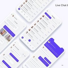 Live Chat & Messenger App UI Kit Free Download