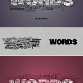 Mixed Text Words Cloud Effect Mockup 387205415 Free Download