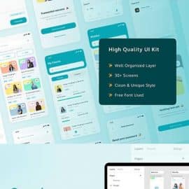 Secoola Course Mobile Apps UI KIT Free Download