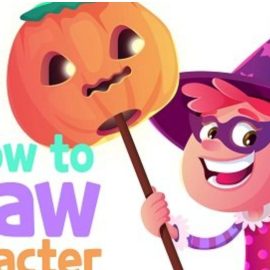 Create a Halloween Cartoon Scene from Scratch ! with Adobe illustrator