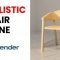 Blender 3D Easy Realistic Chair Scene Free Download