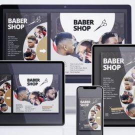 Modern Barber Shop Branding Design