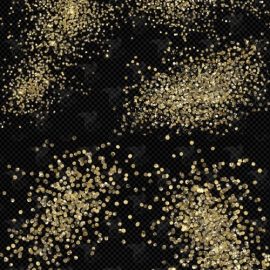 Chunky Gold Glitter Overlays Free Download