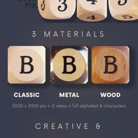 CreativeMarket Dice 3D Lettering 10998877 Free Download