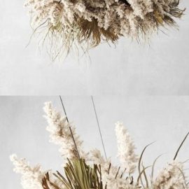 Pendant Decor Pampas Grass And Dried Palm Leaves Free Download