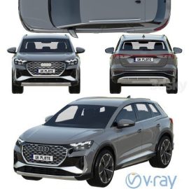 Audi Q4 e-tron 2021 3D model Free Download