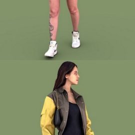 Girl in Nike 3D Model Free Download