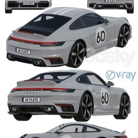 Porsche 911 Sport Classic 2023 3D model Free Download