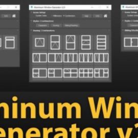 Aluminum Window Generator v2.0 for 3ds Max Free Download
